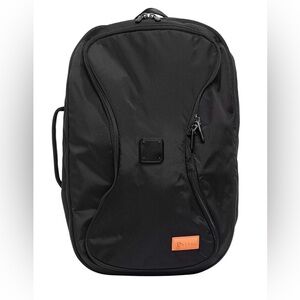 Stitch's Black Backpack Men's Inner Pockets Padded Solid Zip Shoulder 19”x13”